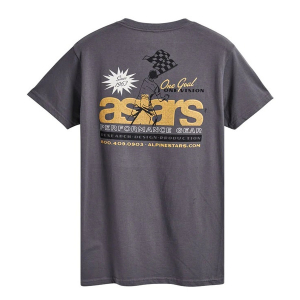 Tricou ALPINESTARS FLAGGED M Gri carbune, 4