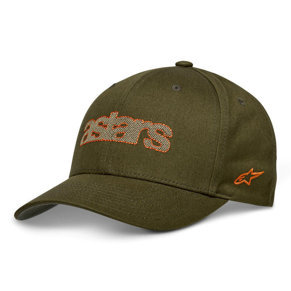 Sapca ALPINESTARS PERPETUITY Hat S/M Verde military/Portocaliu, 2