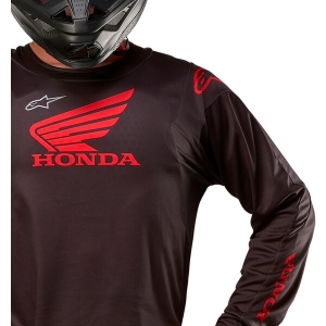 Tricou cross-enduro ALPINESTARS HONDA RACER ICONIC S Alb/Albastru/Rosu, 7