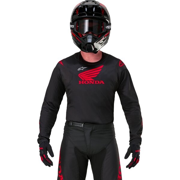 Tricou cross-enduro ALPINESTARS HONDA RACER ICONIC M Rosu, 12