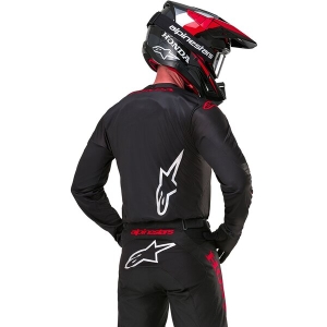 Tricou cross-enduro ALPINESTARS HONDA RACER ICONIC M Negru/Rosu, 3