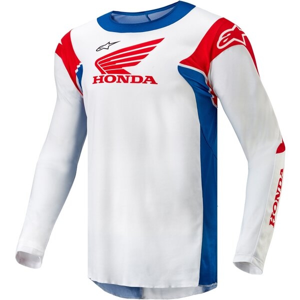 Tricou cross-enduro ALPINESTARS HONDA RACER ICONIC XL Alb/Albastru/Rosu, 15