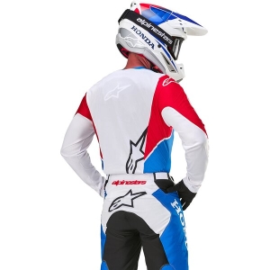 Tricou cross-enduro ALPINESTARS HONDA RACER ICONIC XL Alb/Albastru/Rosu, 6