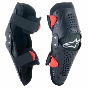 Protectii genunchi copii ALPINESTARS SX-1 V2 YOUTH L/XL Negru/Rosu