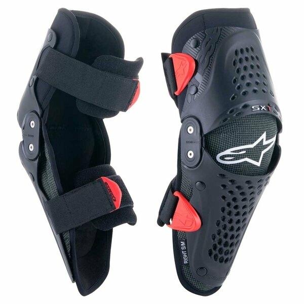 Protectii genunchi copii ALPINESTARS SX-1 V2 YOUTH S/M Negru/Rosu, 4