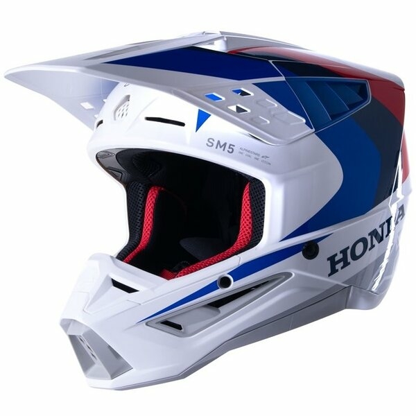 Casca cross-enduro Alpinestars Supertech S-M5 HONDA ECE 22.06 XXL Negru/Rosu, 6