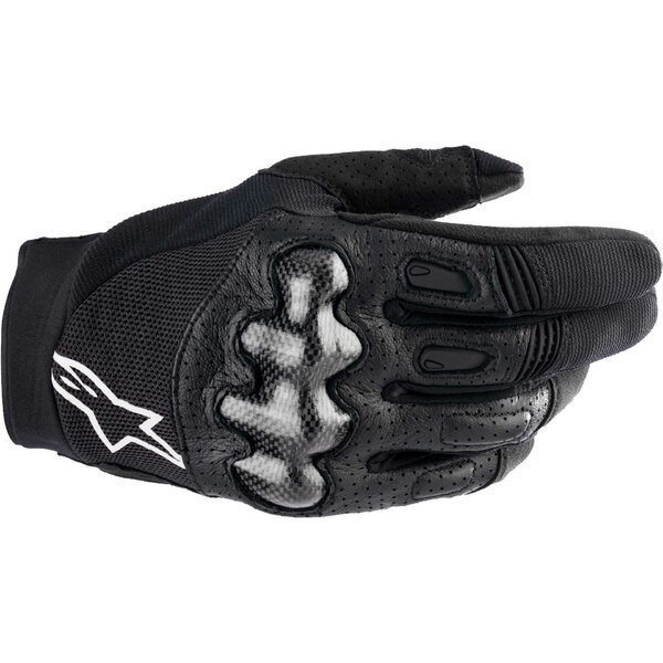Manusi de piele vara Alpinestars MEGAWATT V2 3XL Negru/Rosu fluo, 6