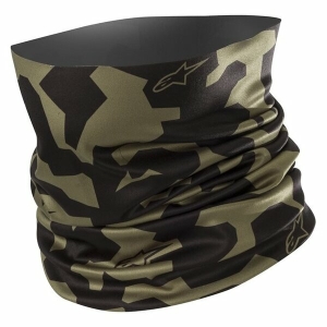 Protectie gat Alpinestars CAMO Neck Tube Negru/Verde, 2
