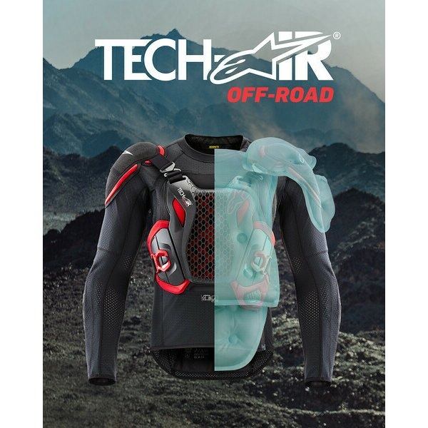 Vesta airbag ALPINESTARS TECH-AIR® OFF-ROAD XL Negru/Rosu, 6