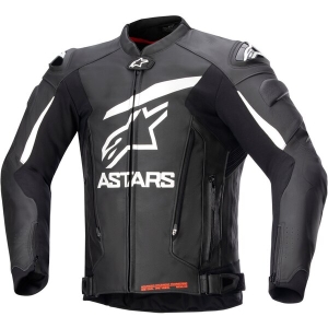 Geaca de piele ALPINESTARS GP PLUS V4 Negru/Alb 54, 7
