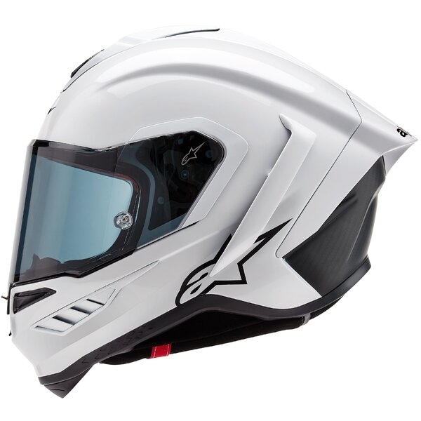 Casca integrala sport ALPINESTARS SUPERTECH R10 CARBON SOLID L Alb Lucios/Negru Mat, 17
