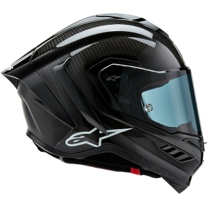 Casca integrala sport ALPINESTARS SUPERTECH R10 CARBON SOLID M Alb Lucios/Negru Mat, 9