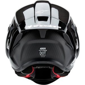 Casca integrala sport ALPINESTARS SUPERTECH R10 CARBON SOLID XL Alb Lucios/Negru Mat, 18