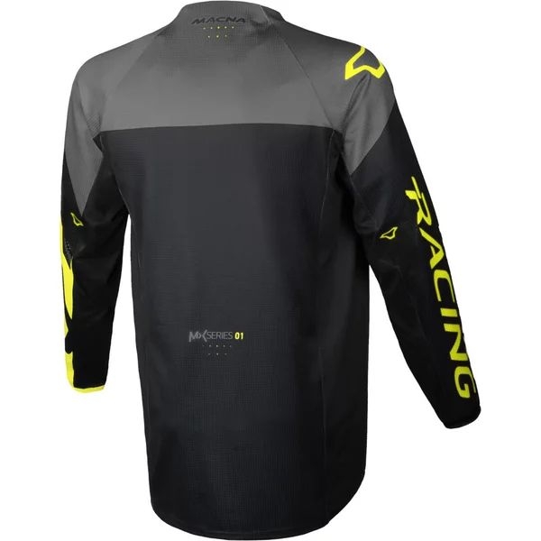 Tricou cross-enduro MACNA BACKYARD-1 S Negru/Gri/Portocaliu, 12