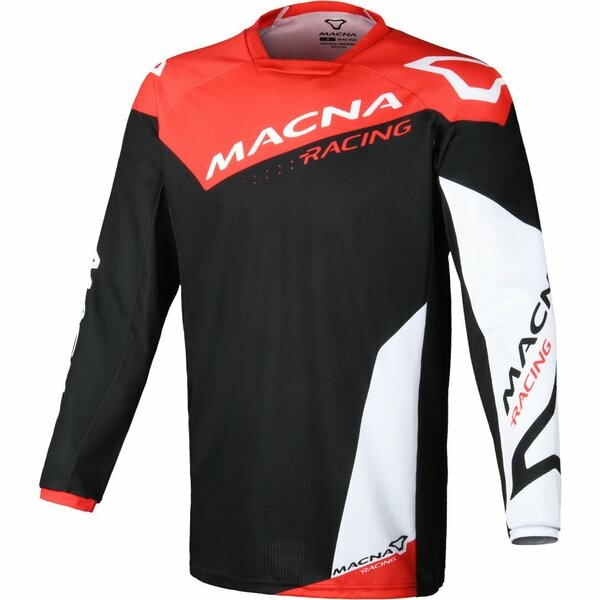 Tricou cross-enduro MACNA BACKYARD-1 XXL Alb/Albastru/Rosu, 2