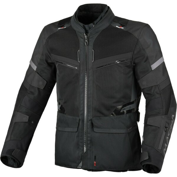Geaca de vara impermeabila touring MACNA CAPTANE XXL Negru/Rosu, 4