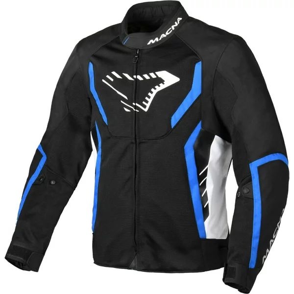 Geaca de vara textil MACNA GRISCO XS Negru/Alb/Albastru, 12