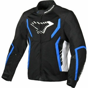 Geaca de vara textil MACNA GRISCO M Negru/Alb/Rosu, 2