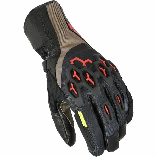 Manusi de piele impermeabile MACNA BRAWLER RTX XXL Alb/Rosu/Albastru, 2