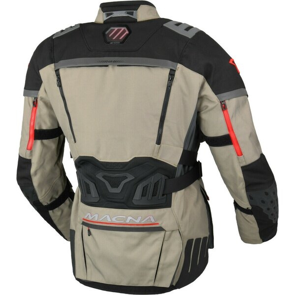 Geaca textil impermeabila touring/adventure MACNA CHIEFTANE S Alb/Rosu/Albastru, 8