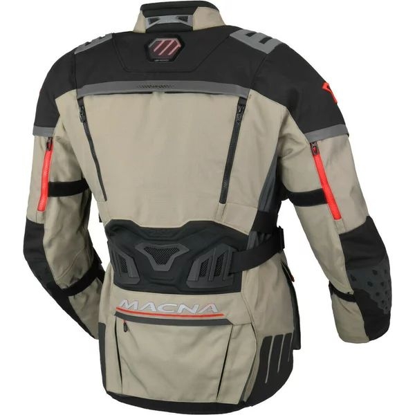 Geaca textil impermeabila touring/adventure MACNA CHIEFTANE L Bej/Negru, 5