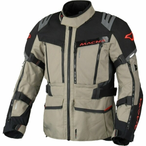 Geaca textil impermeabila touring/adventure MACNA CHIEFTANE XXL Alb/Rosu/Albastru, 4