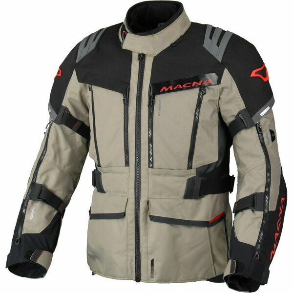 Geaca textil impermeabila touring/adventure MACNA CHIEFTANE 3XL Alb/Rosu/Albastru, 7