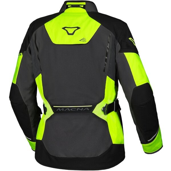 Geaca textil impermeabila touring/adventure MACNA MUNDIAL XXL Negru/Gri/Galben fluo, 7