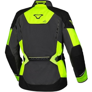 Geaca textil impermeabila touring/adventure MACNA MUNDIAL XXL Negru/Gri/Galben fluo, 7