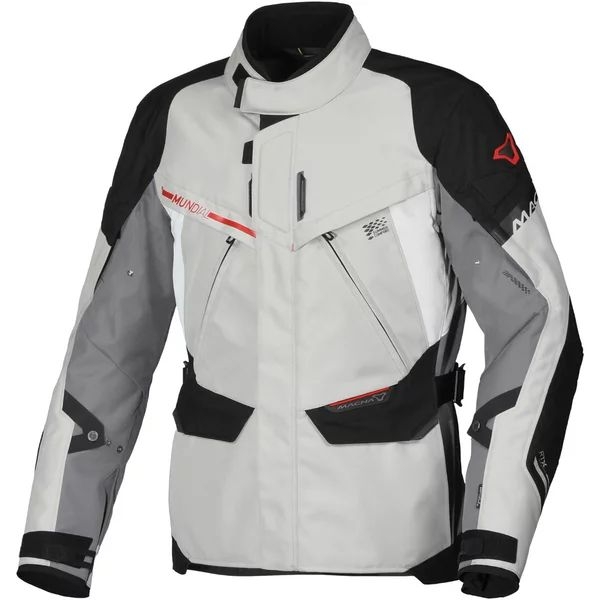 Geaca textil impermeabila touring/adventure MACNA MUNDIAL XXL Gri/Negru/Rosu, 4