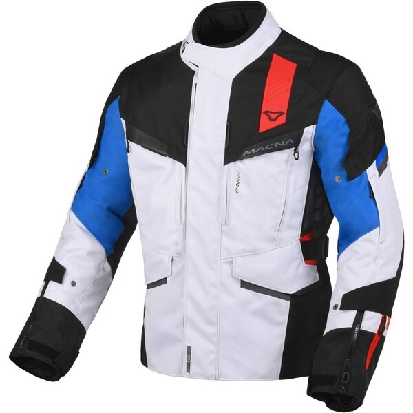 Geaca textil impermeabila touring MACNA ZASTRO M Negru/Gri deschis/Albastru, 7