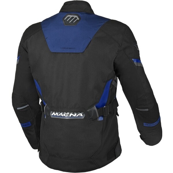 Geaca textil impermeabila touring MACNA ZASTRO L Negru/Gri deschis/Albastru, 5