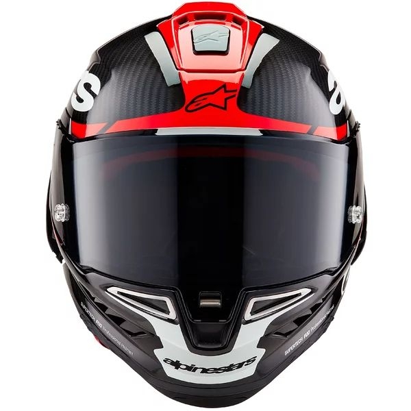 Casca integrala sport ALPINESTARS SUPERTECH R10 CARBON ELEMENT S Negru/Rosu/Alb, 15
