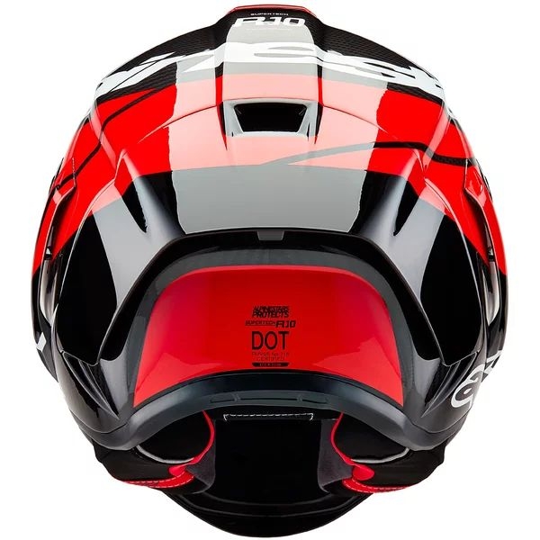 Casca integrala sport ALPINESTARS SUPERTECH R10 CARBON ELEMENT S Negru/Rosu/Alb, 18