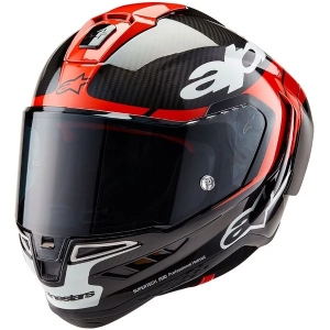 Casca integrala sport ALPINESTARS SUPERTECH R10 CARBON ELEMENT S Negru/Rosu/Alb, 7
