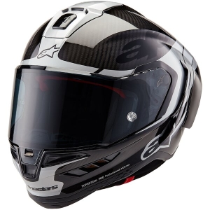 Casca integrala sport ALPINESTARS SUPERTECH R10 CARBON ELEMENT Negru/Argintiu L, 3