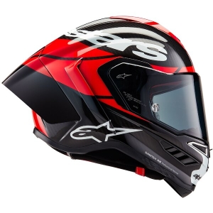 Casca integrala sport ALPINESTARS SUPERTECH R10 CARBON ELEMENT Negru/Argintiu XL, 7