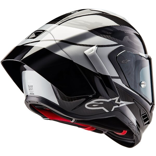 Casca integrala sport ALPINESTARS SUPERTECH R10 CARBON ELEMENT Negru/Argintiu XXL, 9