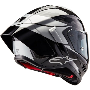 Casca integrala sport ALPINESTARS SUPERTECH R10 CARBON ELEMENT Negru/Argintiu XXL, 9