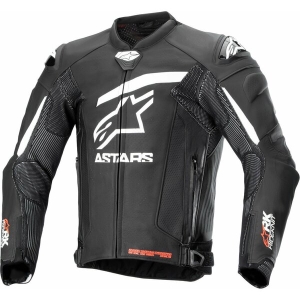 Geaca de piele ALPINESTARS GP PLUS R V4 RIDEKNIT Negru/Alb 52, 4