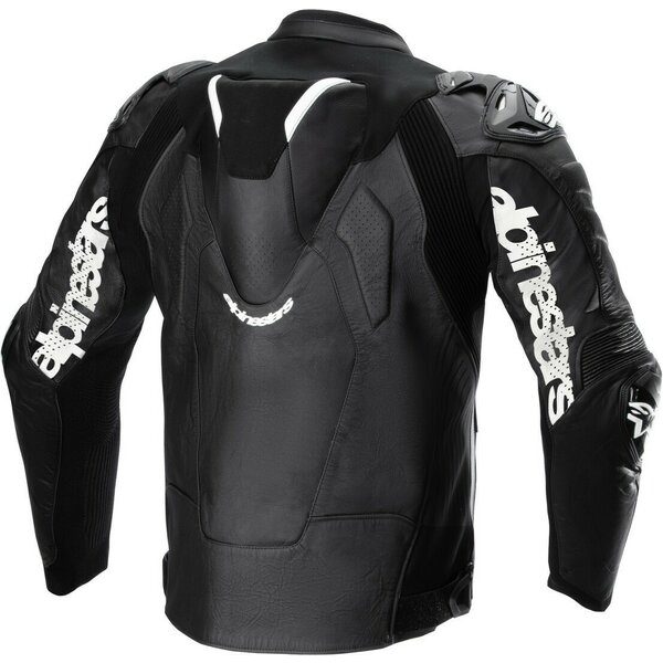 Geaca de piele sport ALPINESTARS ATEM V5 Negru/Alb 48, 4