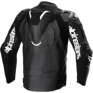 Geaca de piele sport ALPINESTARS ATEM V5 Negru/Alb 58, 4