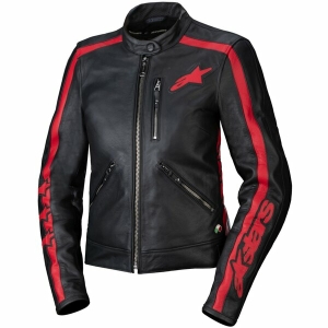 Geaca de piele dama Alpinestars STELLA DYNO M Negru/Rosu