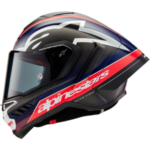 Casca integrala sport ALPINESTARS SUPERTECH R10 CARBON TEAM S Negru/Rosu/Alb, 10