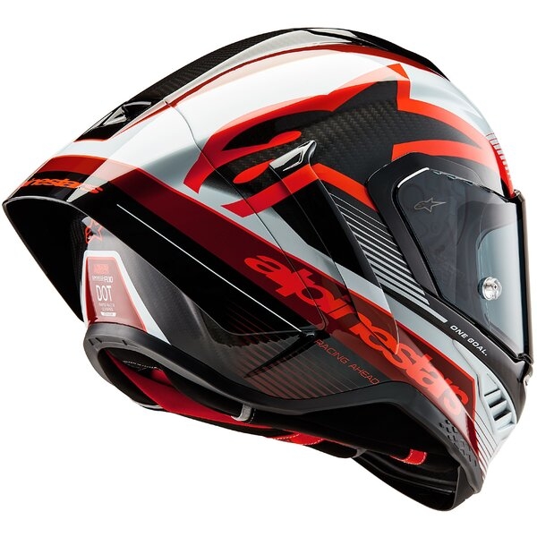 Casca integrala sport ALPINESTARS SUPERTECH R10 CARBON TEAM M Negru/Albastru/Rosu, 17