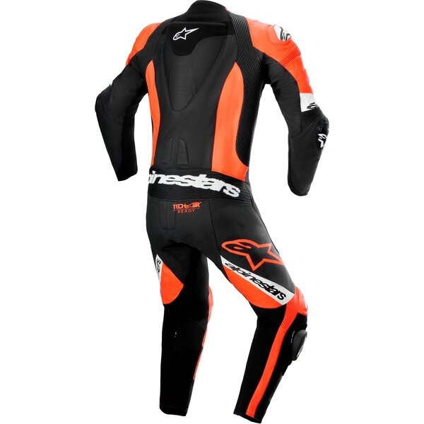 Combinezon de piele 1 piesa ALPINESTARS MISSILE V2 WARD 50 Negru/Rosu fluo, 3