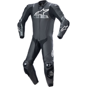 Combinezon de piele 1 piesa ALPINESTARS MISSILE V2 WARD 56 Negru/Alb/Rosu fluo, 5