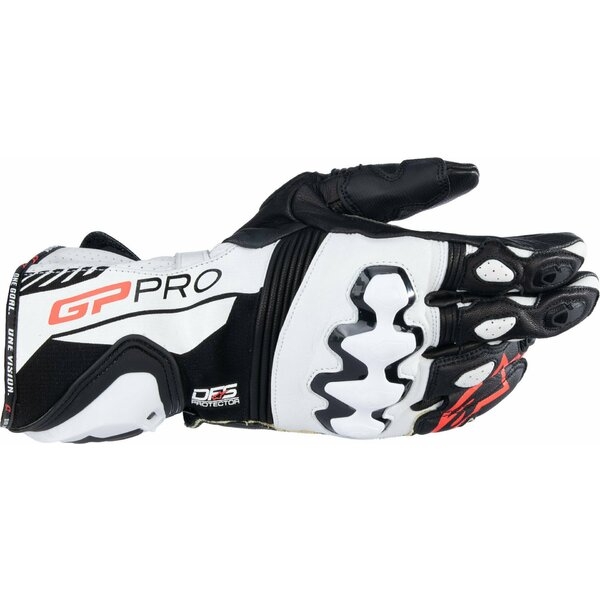 Manusi de piele racing ALPINESTARS GP PRO R4 XL Negru/Rosu fluo, 8