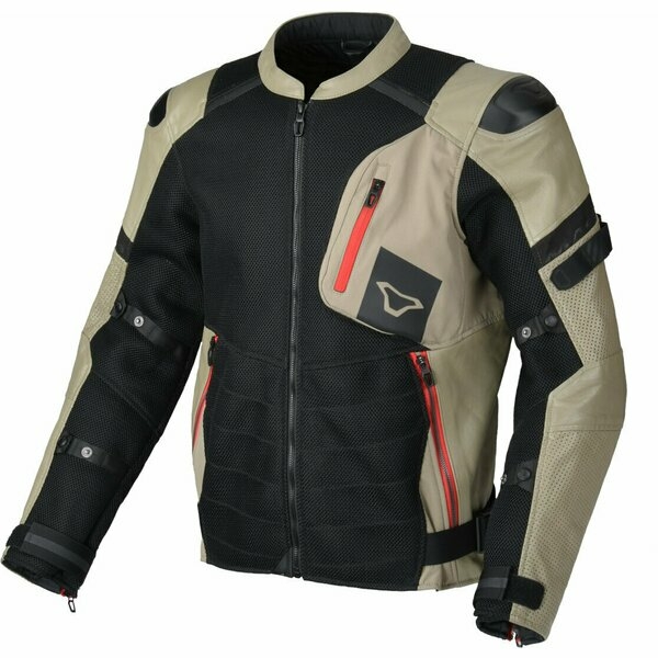 Geaca de vara piele/textil MACNA OLSAN Negru S, 2
