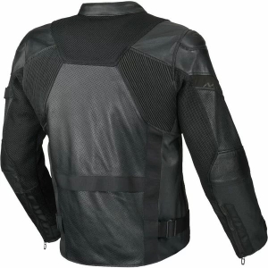 Geaca de vara piele/textil MACNA OLSAN Negru L, 5